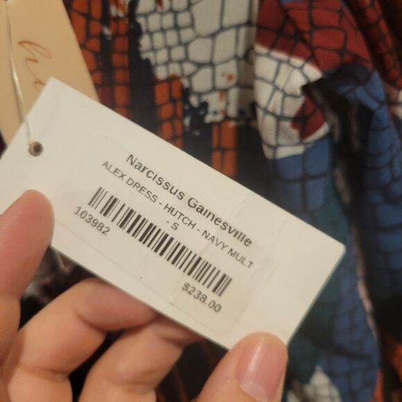 Hutch Navy Alex Dress Narcissus Gainesville Dress Size Small $238 - Picture 2 of 9